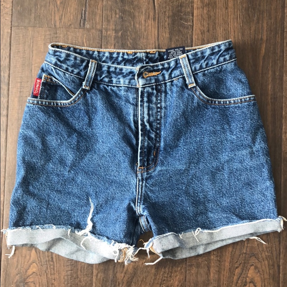 BONGO High Waisted Mom Shorts